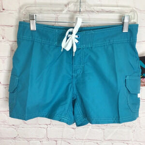 Kanu Surf Breeze Aqua Cargo Pockets Board Shorts - Size 0